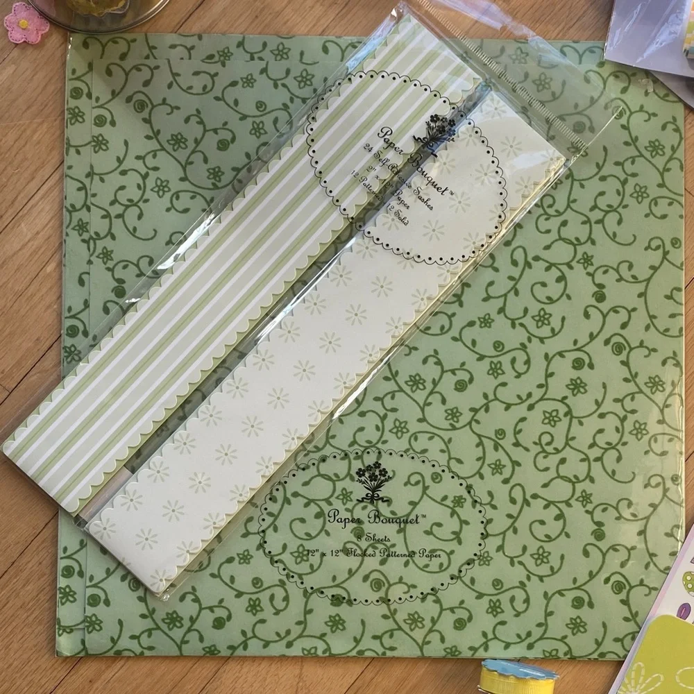 Easter Junk Journal Kit Spring Scrapbook Bundle Floral Vellum Sticker Set
